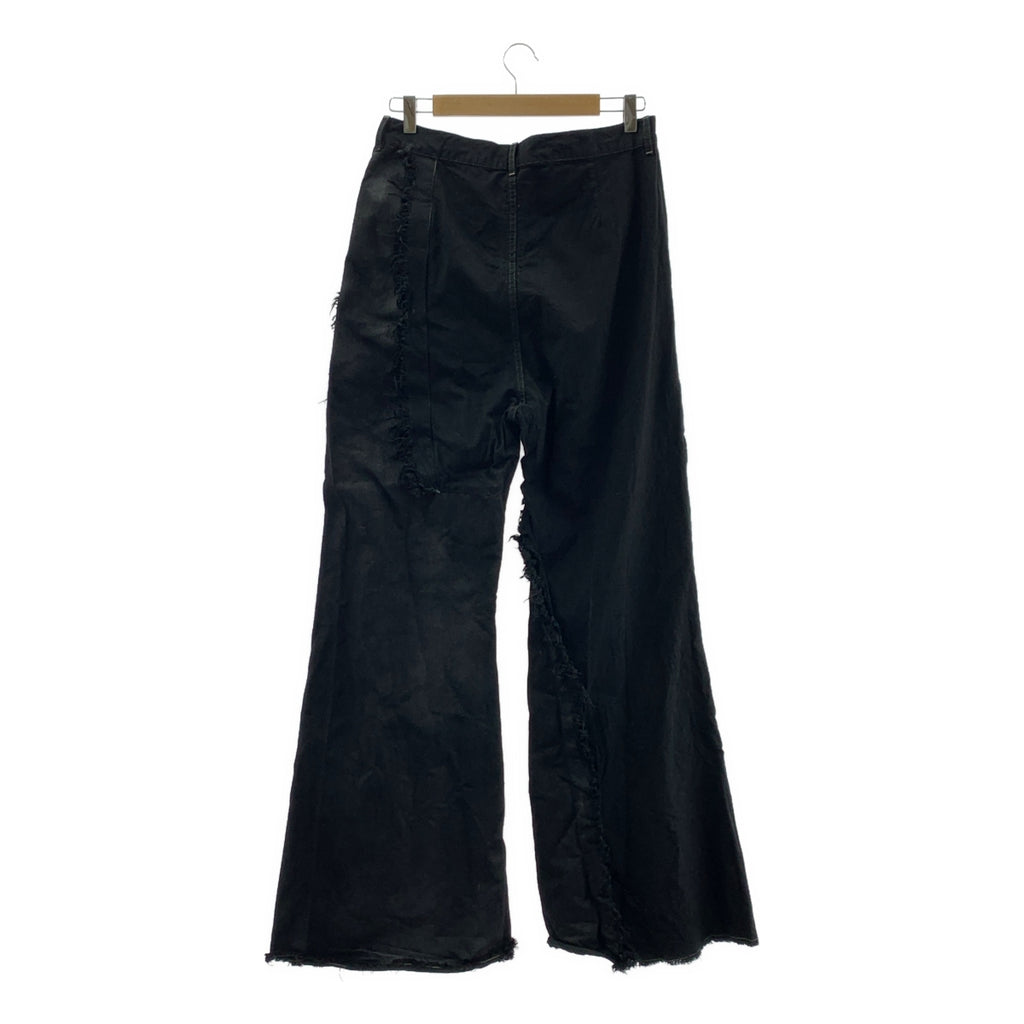 Rick Owens / リックオウエンス | 2025AW | Joris Trouser 切替コーティングワイドパンツ | 29 | ブラック | メンズ