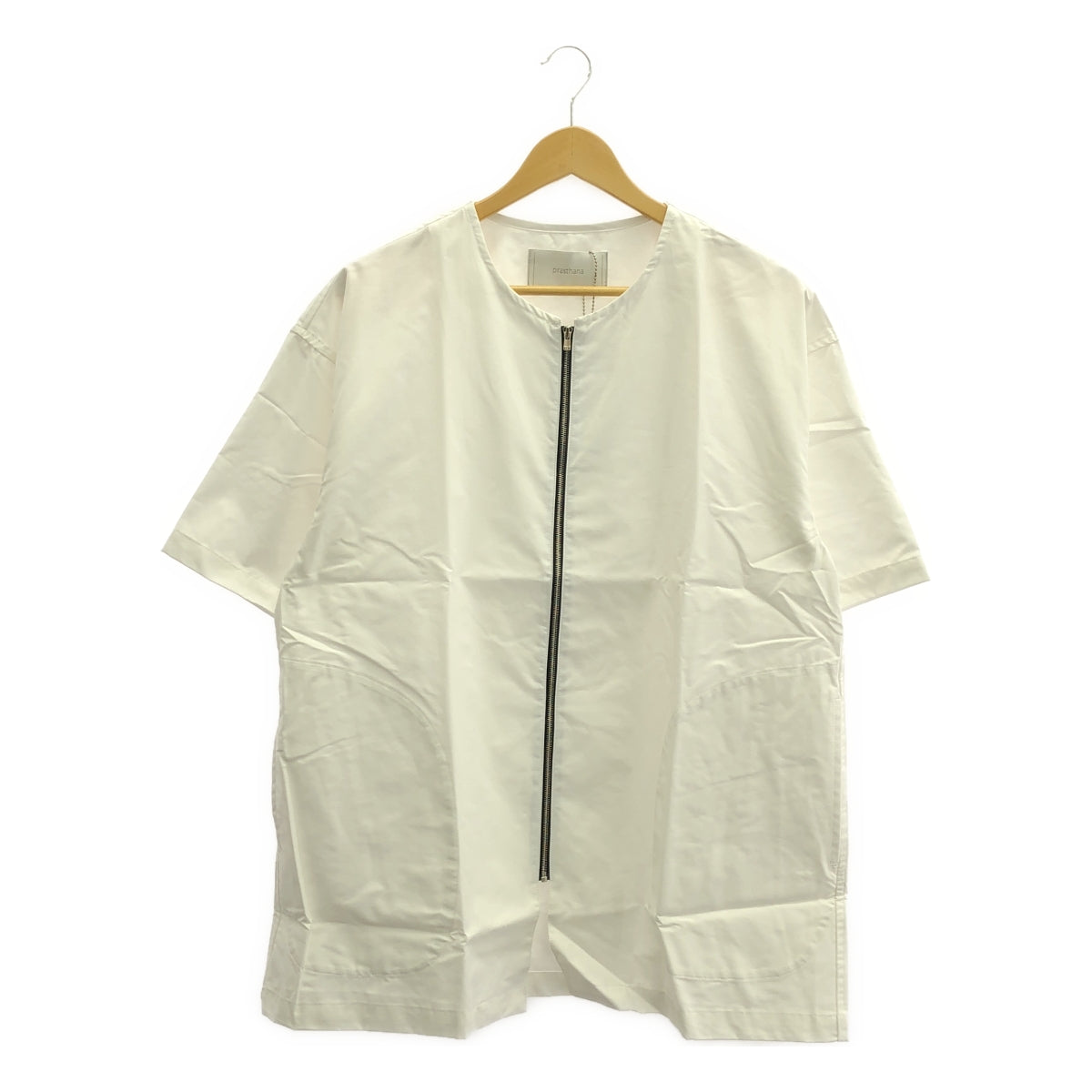 [新] prasthana / Prasthana | less shirt 短袖襯衫 | M |白色 |男士