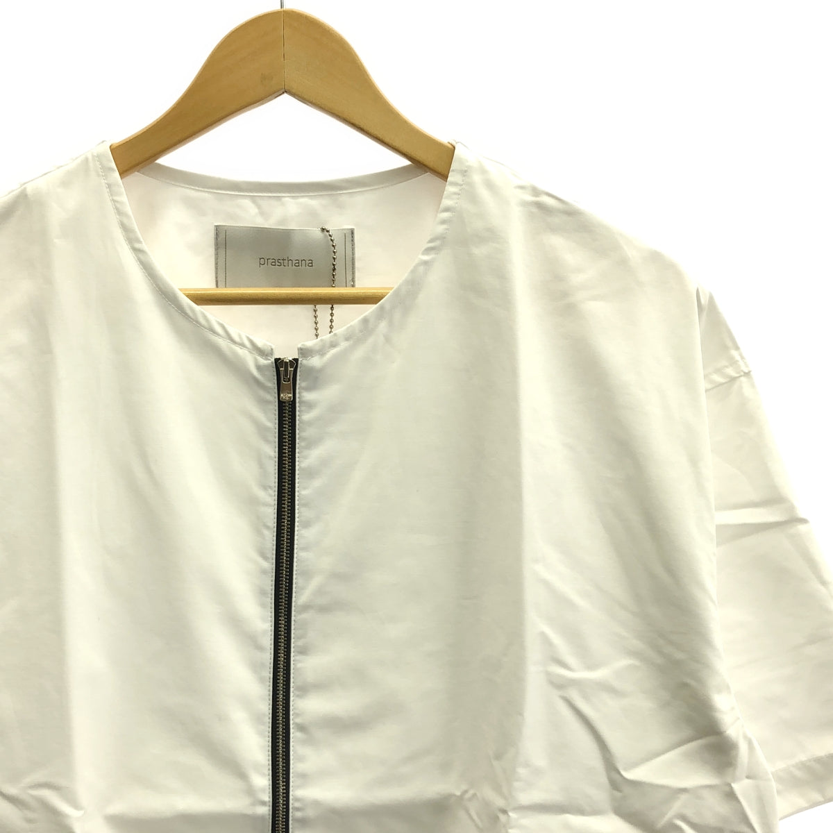 [新] prasthana / Prasthana | less shirt 短袖襯衫 | M |白色 |男士