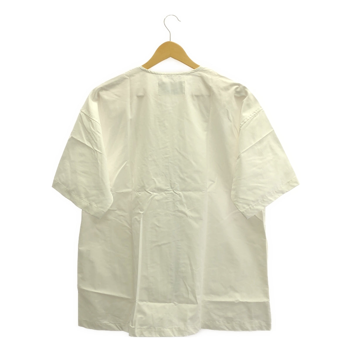 【新品】  prasthana / プラスターナ | less shirt 半袖シャツ | M | ホワイト | メンズ