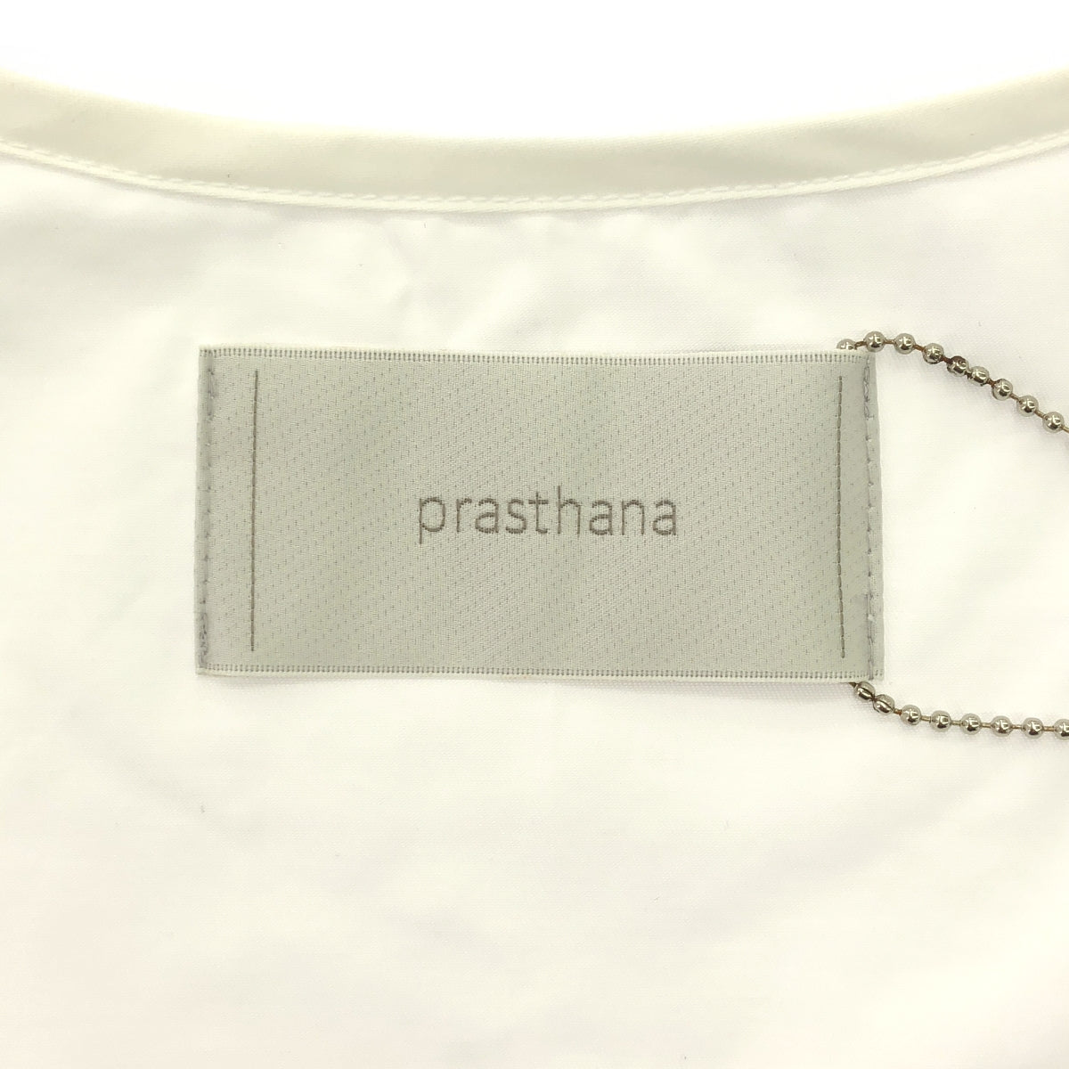 【신품】 prasthana / 프라스타나 | less shirt 반팔 셔츠 | M | 화이트 | 남성