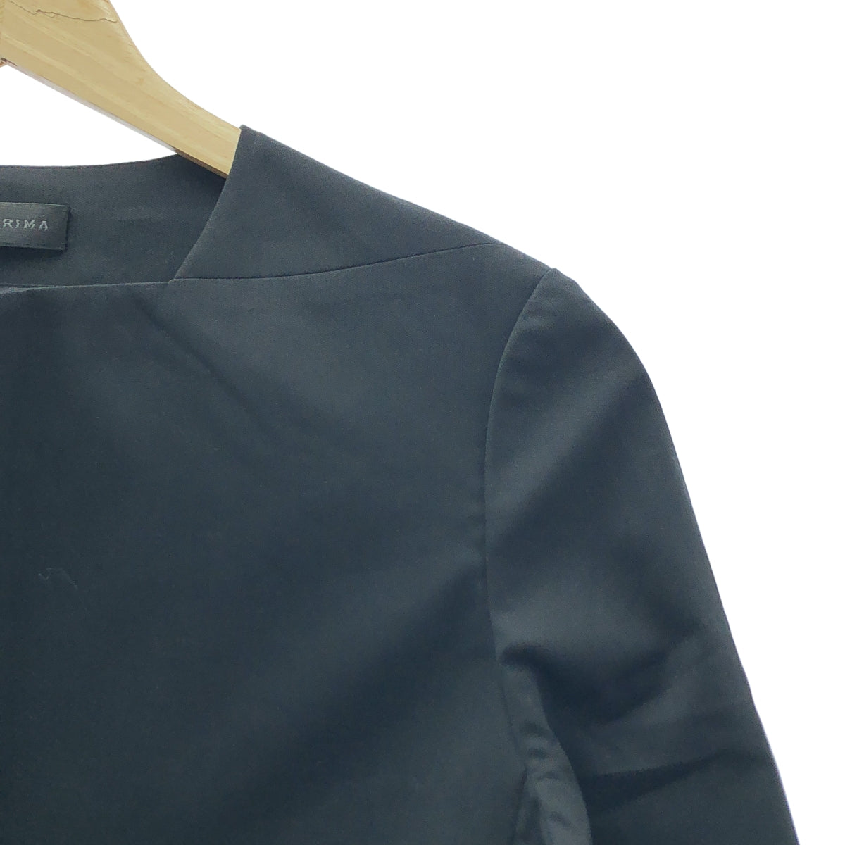 【美品】  ANTEPRIMA / アンテプリマ | セットアップ コットン シングルジャケット / ドローストリング ワンピース | 38 | ブラック | レディース