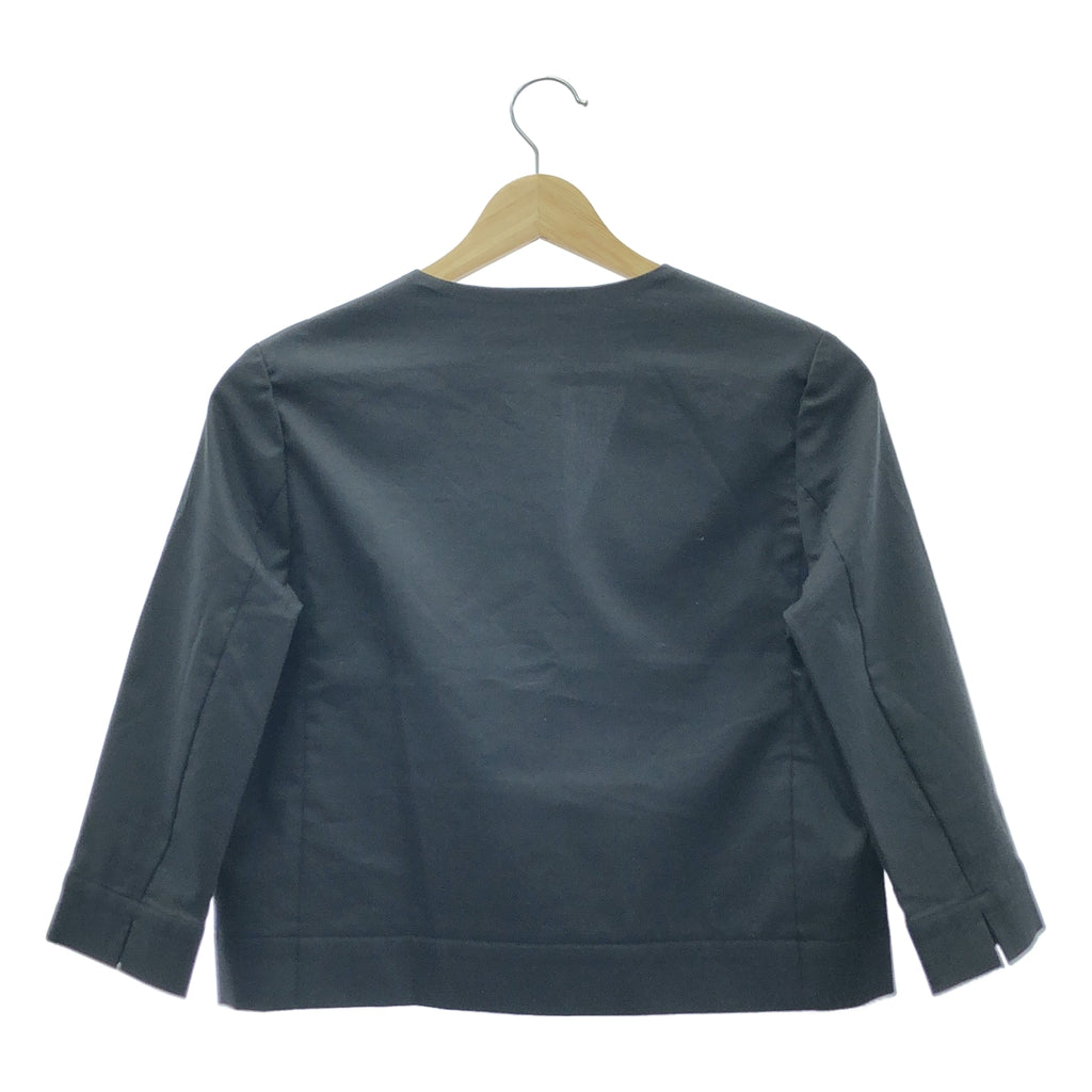 【美品】  ANTEPRIMA / アンテプリマ | セットアップ コットン シングルジャケット / ドローストリング ワンピース | 38 | ブラック | レディース