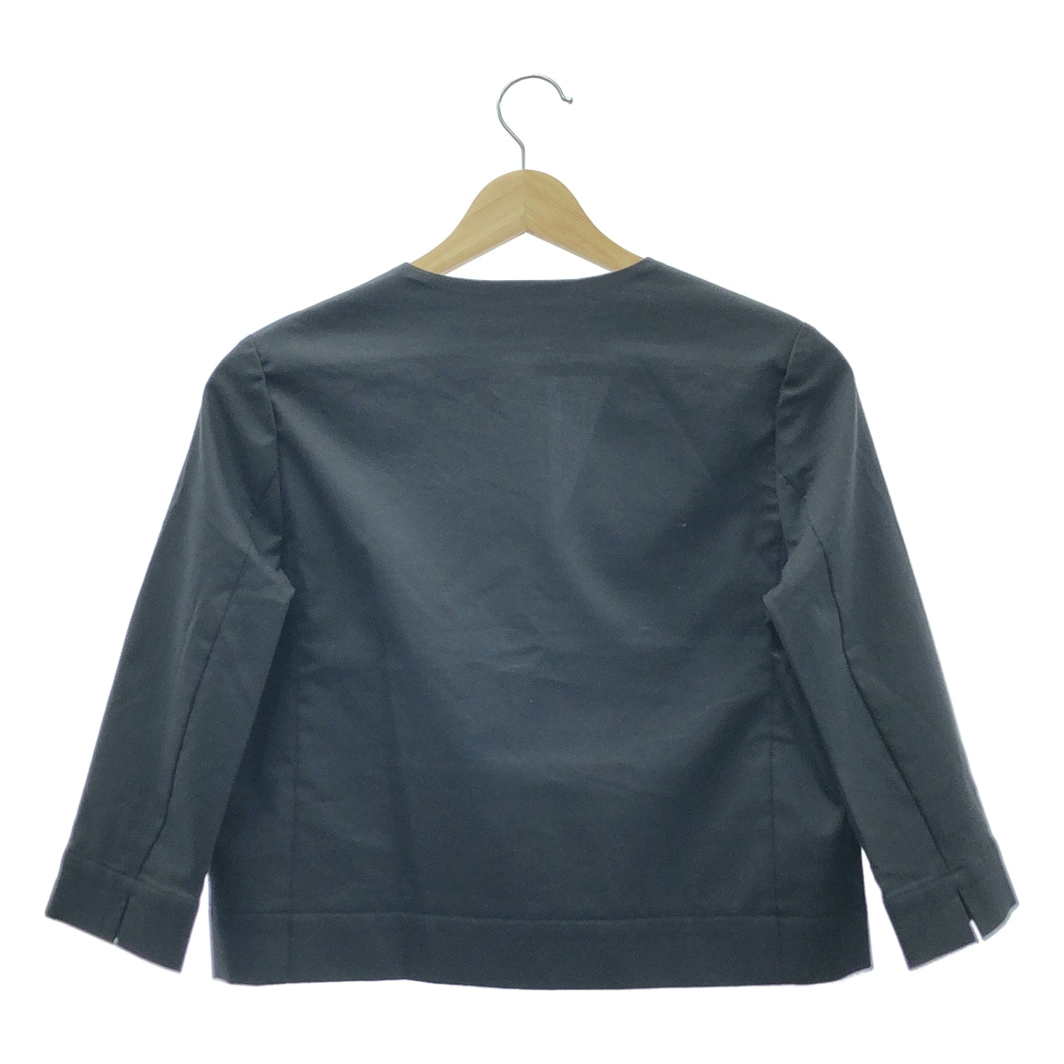 【美品】  ANTEPRIMA / アンテプリマ | セットアップ コットン シングルジャケット / ドローストリング ワンピース | 38 | ブラック | レディース