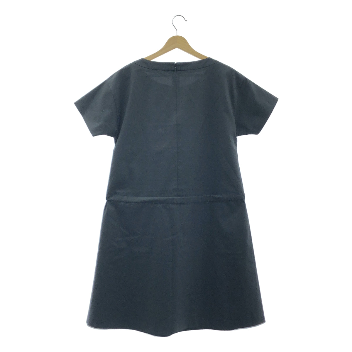 【美品】  ANTEPRIMA / アンテプリマ | セットアップ コットン シングルジャケット / ドローストリング ワンピース | 38 | ブラック | レディース
