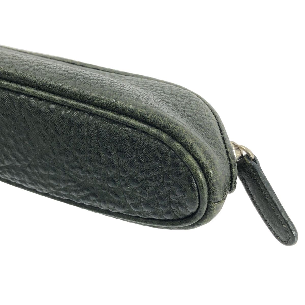 【미품】 츠치야 가방 / 츠치야 가방 | 톤 오일 누메 쿠션 라인 펜 케이스 | 미드 나이트 그린