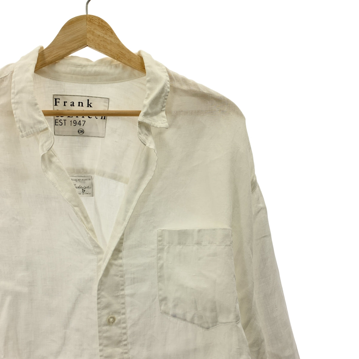 Frank&amp;Eileen / 프랭크 앤 아이린 | 린넨 스키퍼 셔츠 | S | 여성