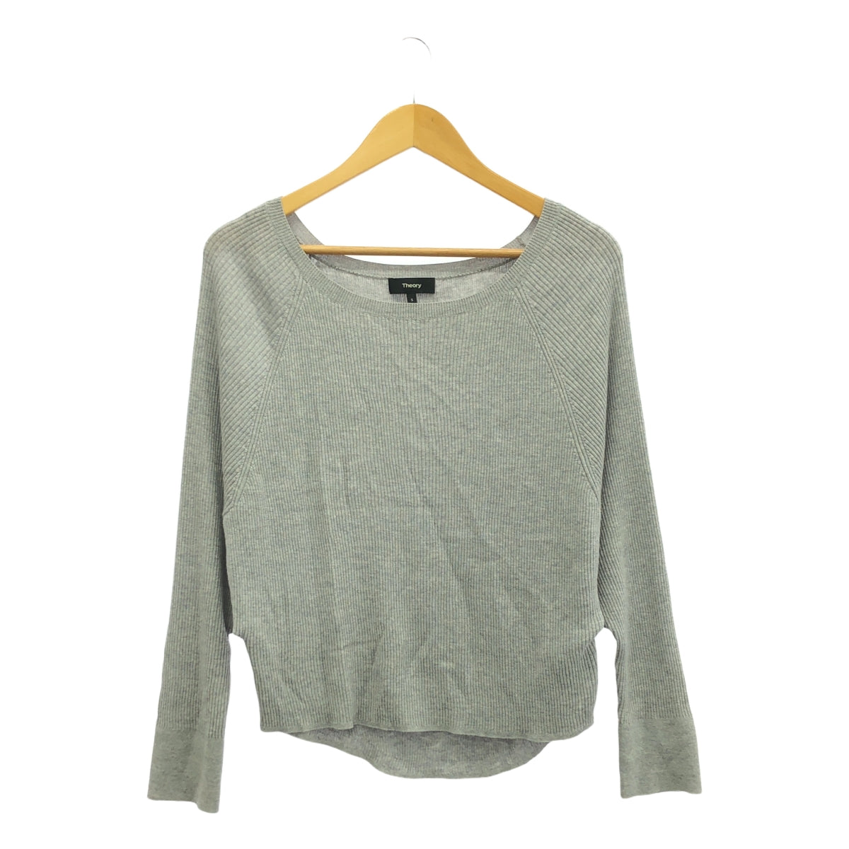 理論 | 羊毛蝙蝠袖針織衫 | S | 灰色 | 女款