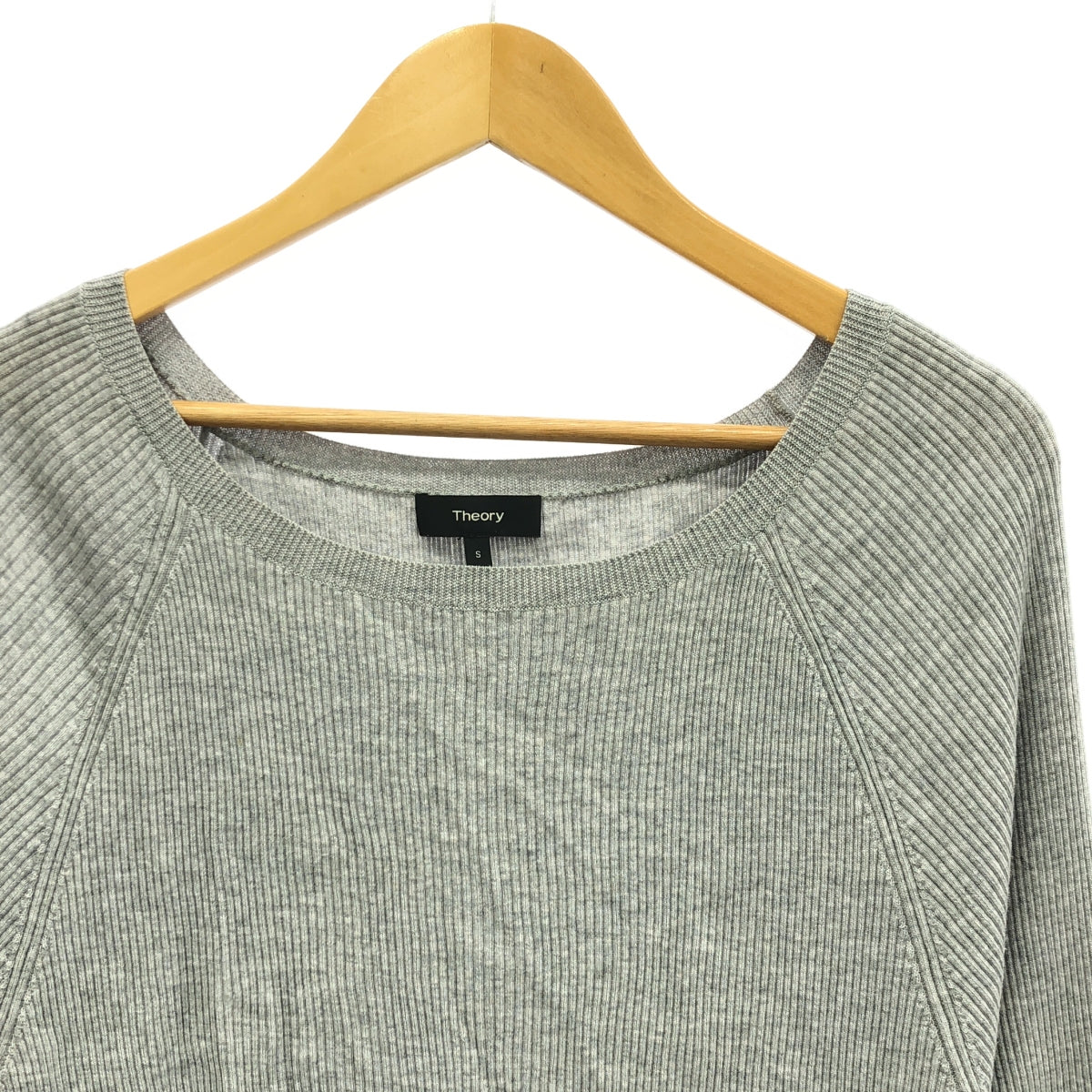 理論 | 羊毛蝙蝠袖針織衫 | S | 灰色 | 女款