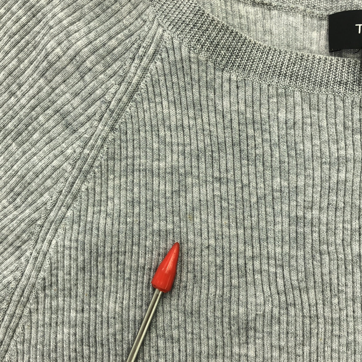 theory / セオリー | ウール ドルマン スリーブ ニット | S | グレー | レディース