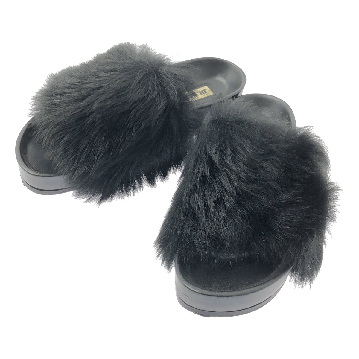 JIL SANDER | 皮草拖鞋 | 尺寸 37 | 黑色 | 女款