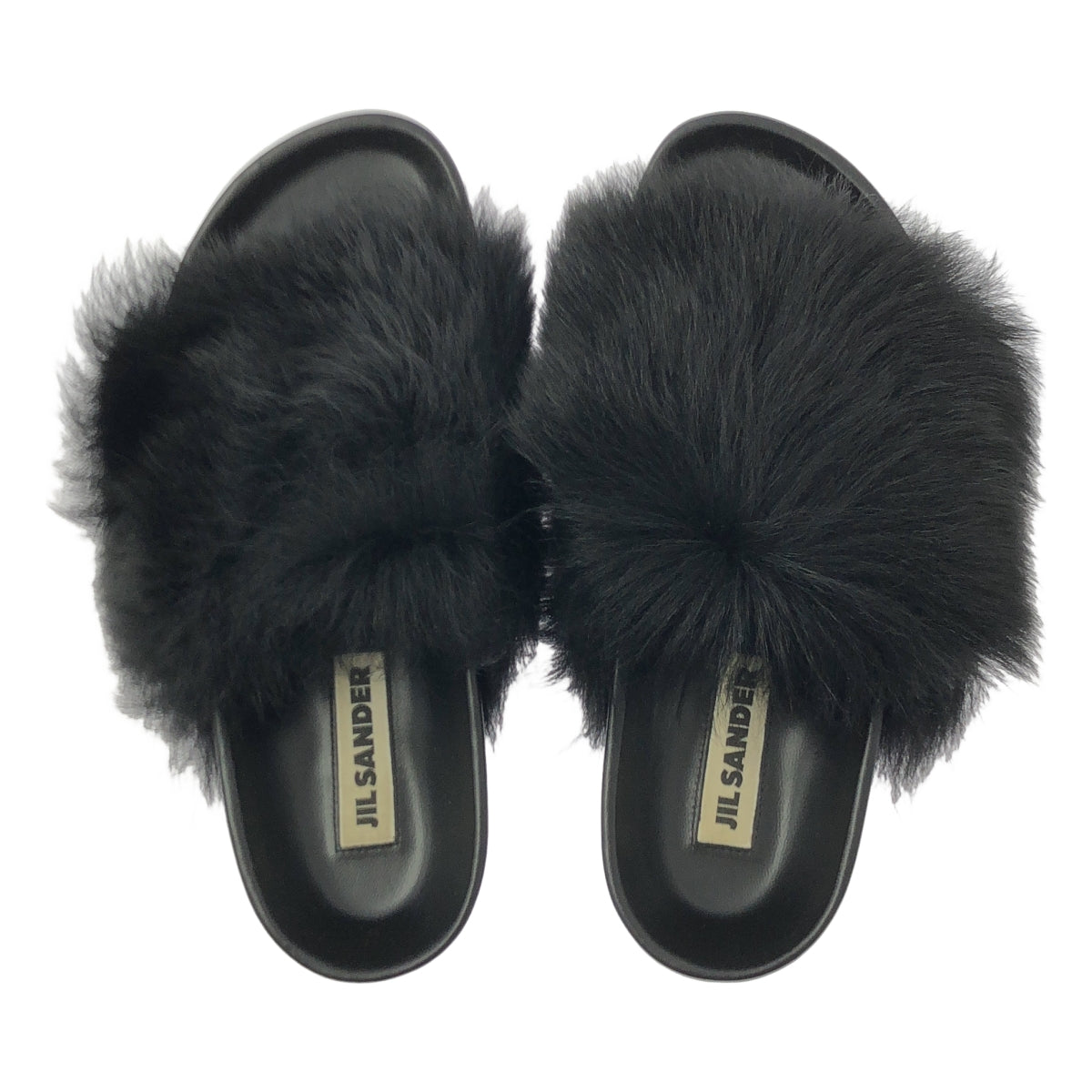 JIL SANDER | 皮草拖鞋 | 尺寸 37 | 黑色 | 女款