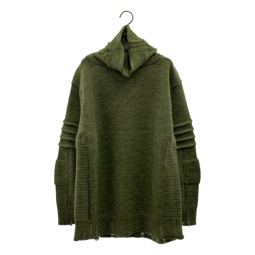 AMBUSH / 암부시 | 울 데미지 가공 터틀넥 니트 | 1 | 남성