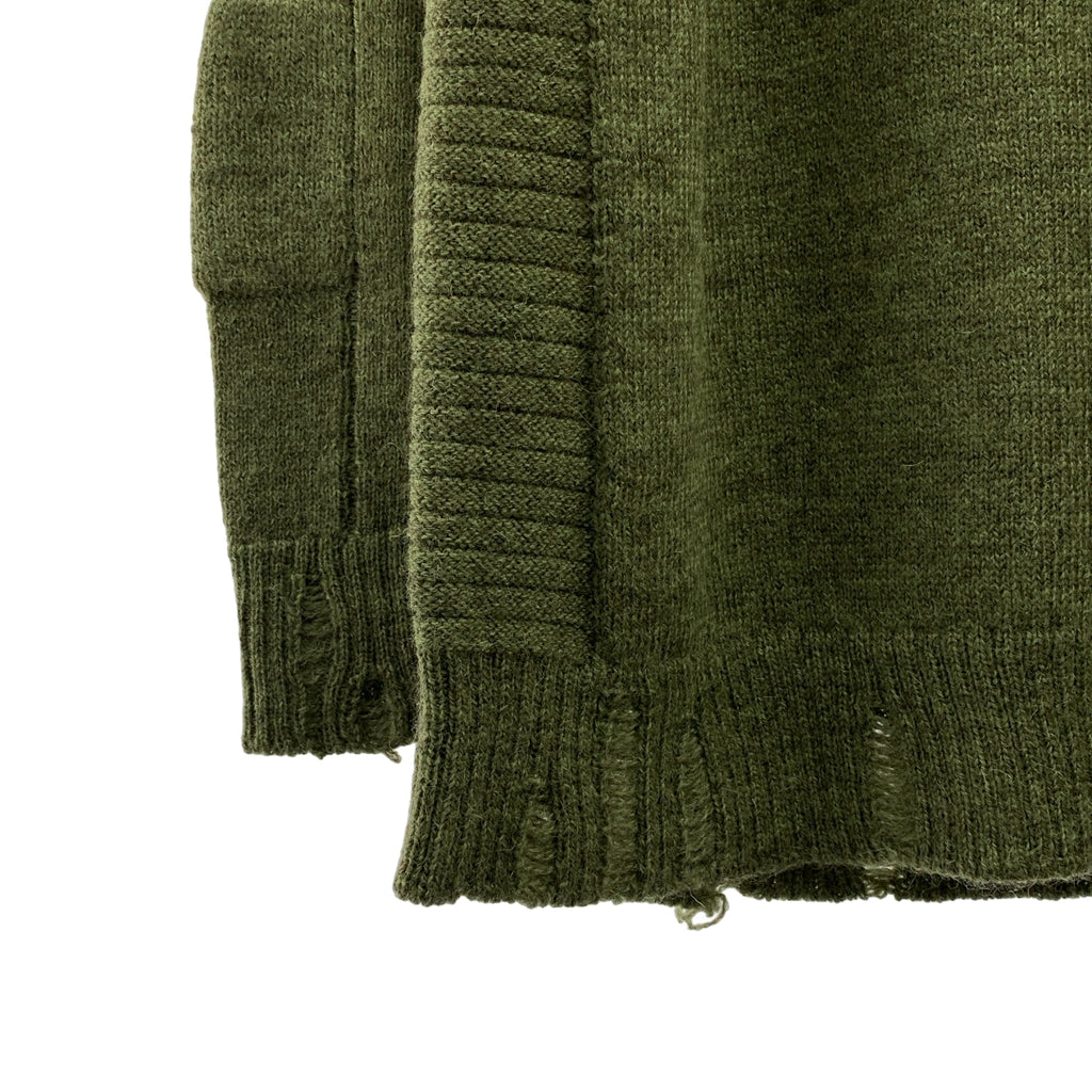 AMBUSH / 암부시 | 울 데미지 가공 터틀넥 니트 | 1 | 남성