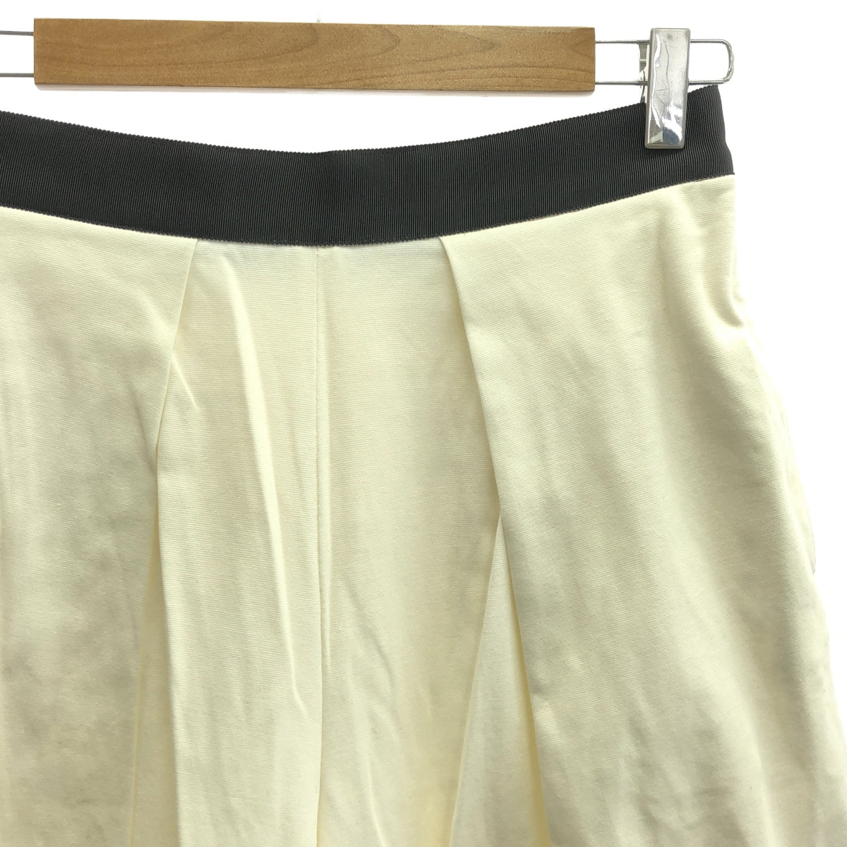 JOHN LAWRENCE SULLIVAN / 존 로렌스 설리반 | 코튼 저지 턱 와이드 반바지 | 8 | 화이트 | 여성