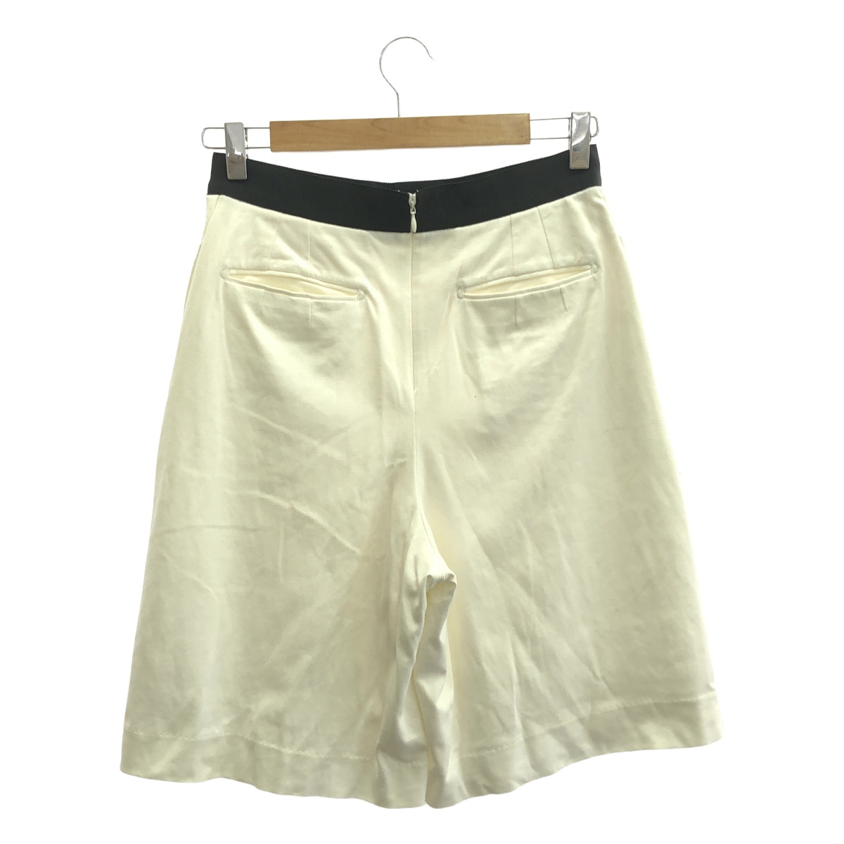 JOHN LAWRENCE SULLIVAN / 존 로렌스 설리반 | 코튼 저지 턱 와이드 반바지 | 8 | 화이트 | 여성