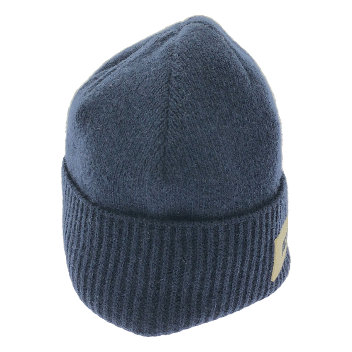 【美品】  JACQUEMUS / ジャックムス | 2023AW | LE BONNET GROSGRAIN LOGO BEANIE ロゴ ビーニー | OS | ネイビー | レディース