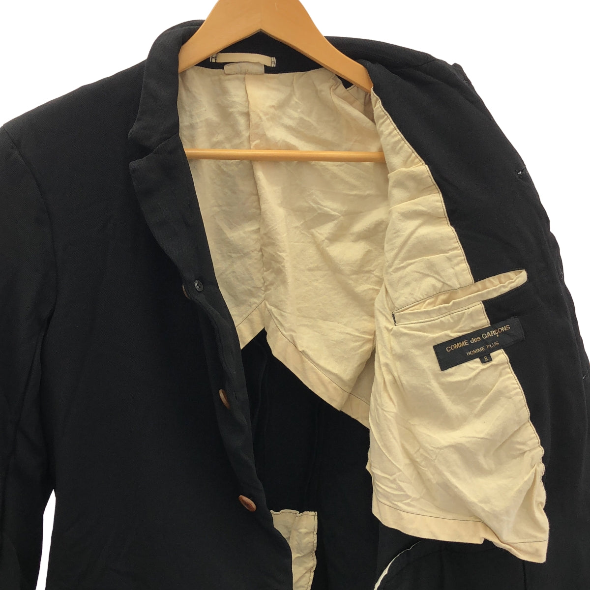 COMME des GARÇONS HOMME PLUS | 2011 秋冬 |聚酯縮水燕尾精裁外套| SHOPBOP S 號 |男士