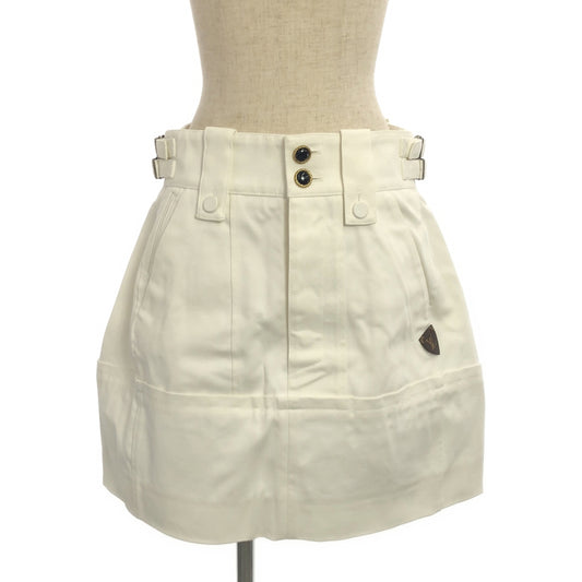 Louis Vuitton | Cotton Monogram Cocoon Skirt | Size 34 | White | Women's