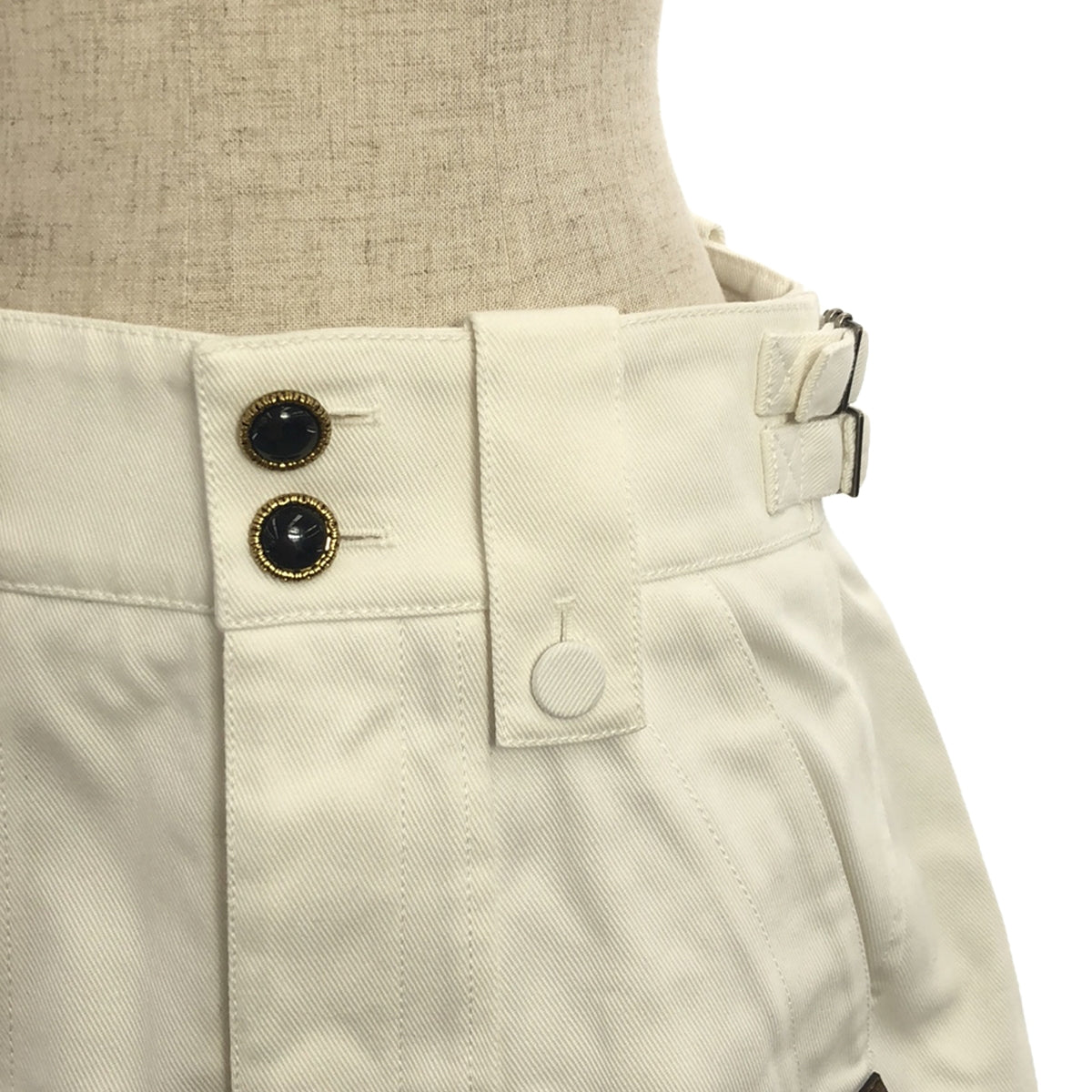 Louis Vuitton | Cotton Monogram Cocoon Skirt | Size 34 | White | Women's