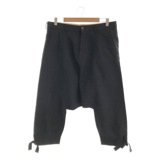 COMME des GARCONS HOMME PLUS | 2013AW | Polyester shrunken sarouel pants | S | Black | Men's