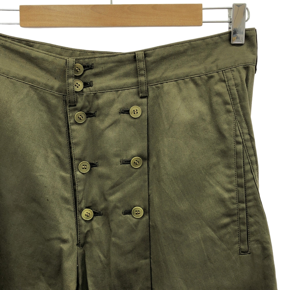 Y's / Y's Yohji Yamamoto | 棉麻圓點燈籠褲 | 2 | 橄欖綠 | 女款