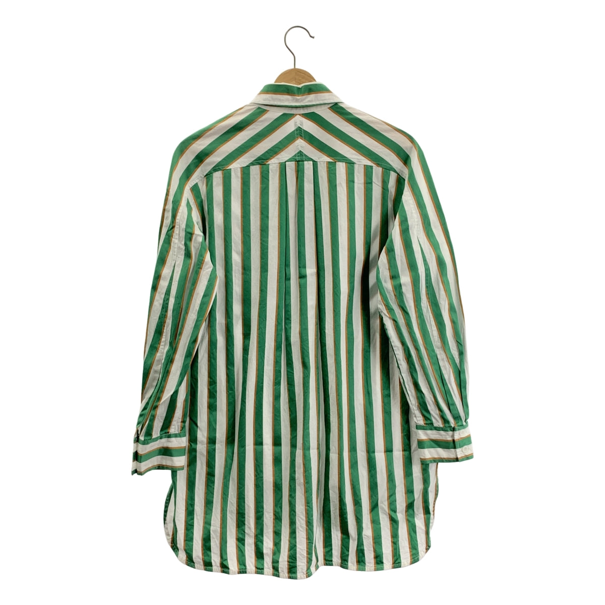 Lee Mathews / リーマシュー | コットン ストライプ ロングシャツ | 00 | レディース
