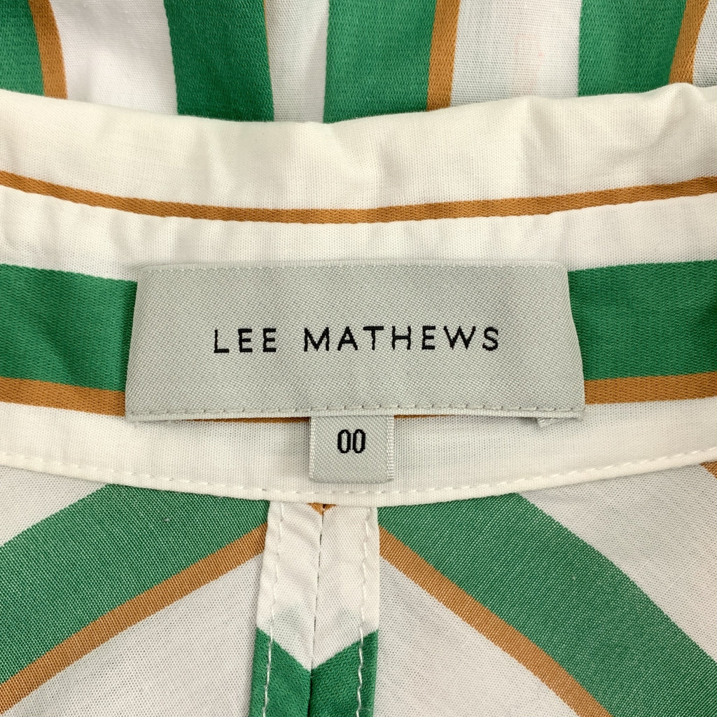 Lee Mathews / リーマシュー | コットン ストライプ ロングシャツ | 00 | レディース