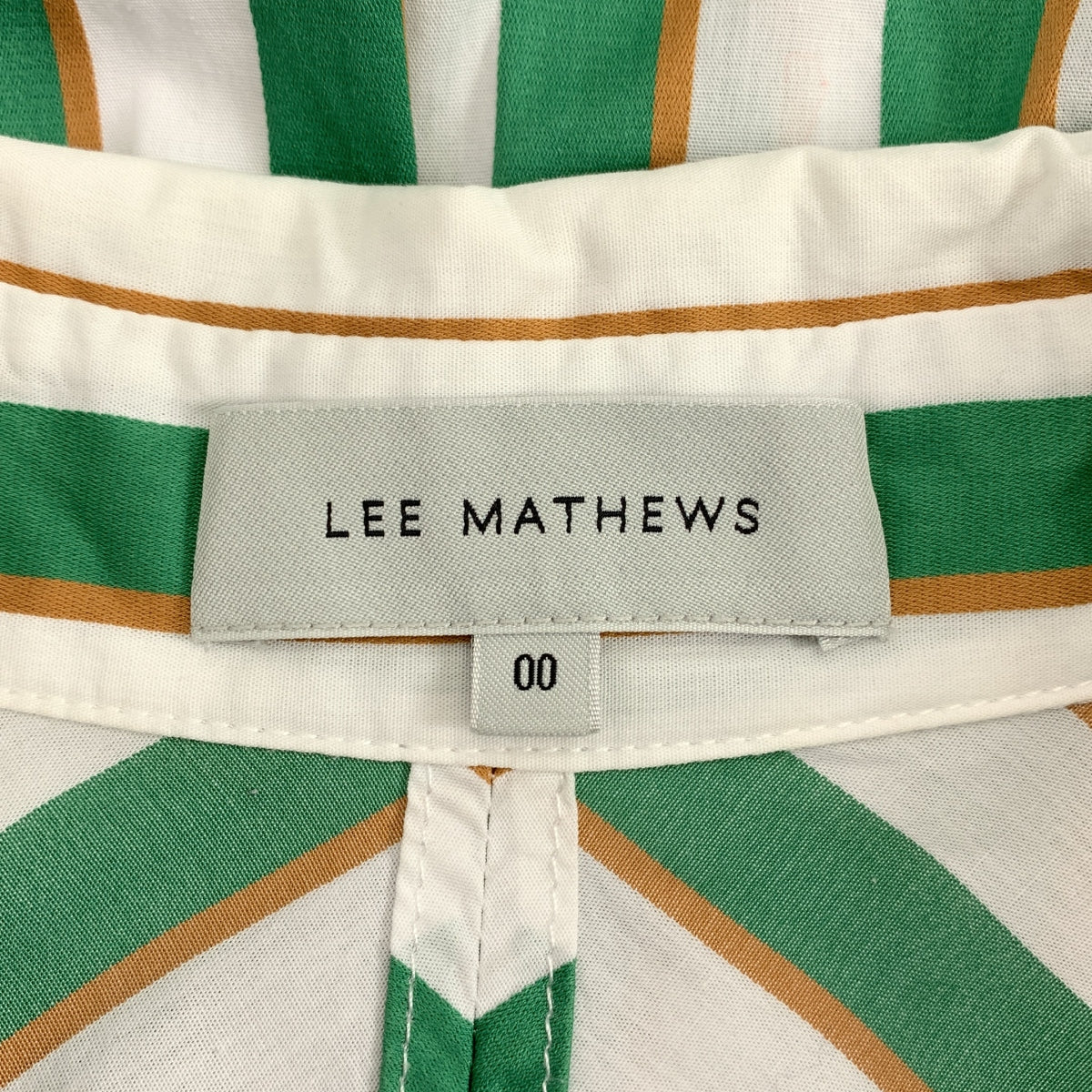 Lee Mathews / リーマシュー | コットン ストライプ ロングシャツ | 00 | レディース