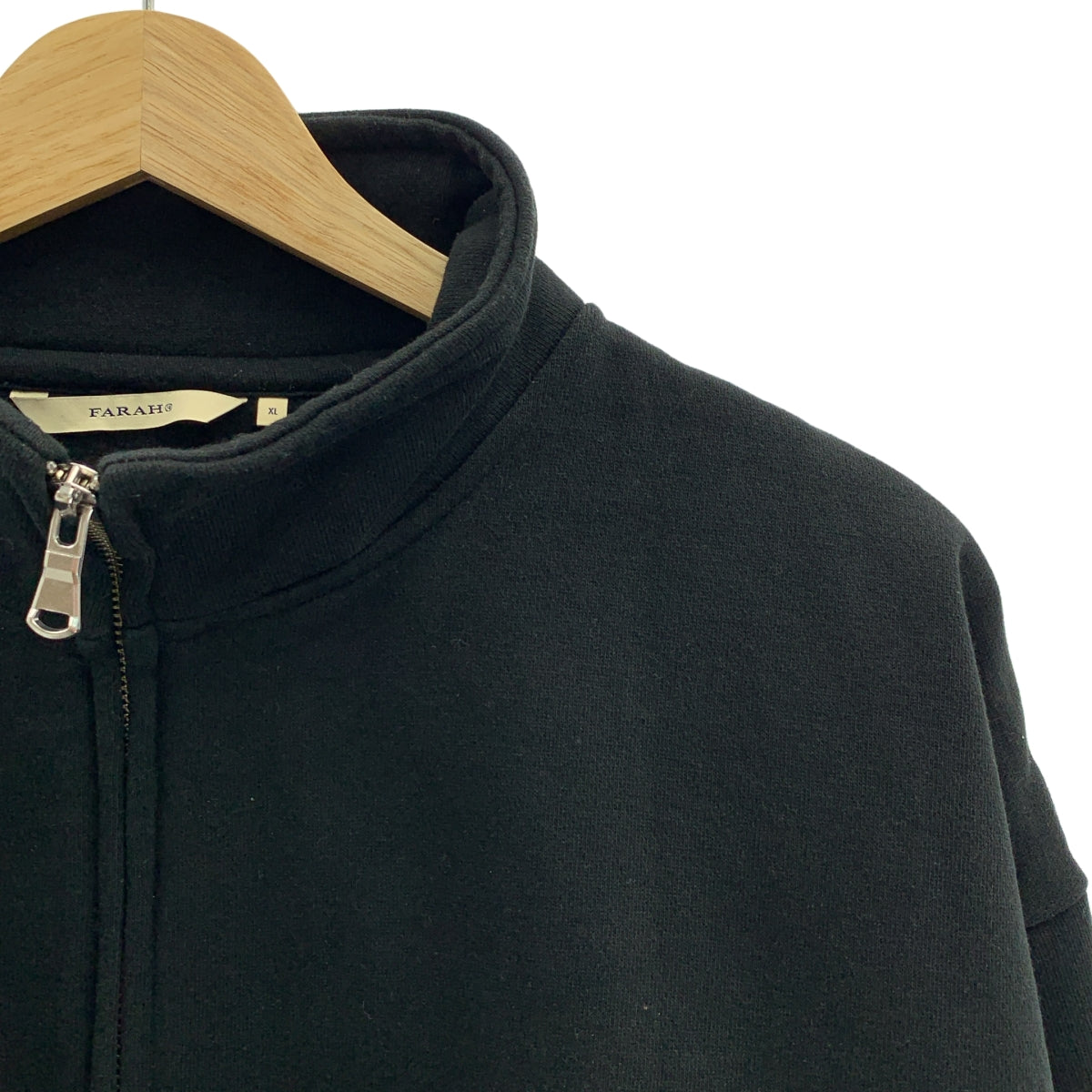 FARAH | 標誌全拉鍊運動外套 | XL | 黑色 | 男款