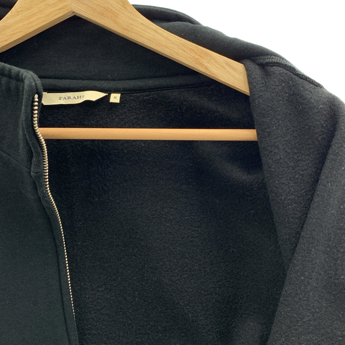 FARAH | 標誌全拉鍊運動外套 | XL | 黑色 | 男款