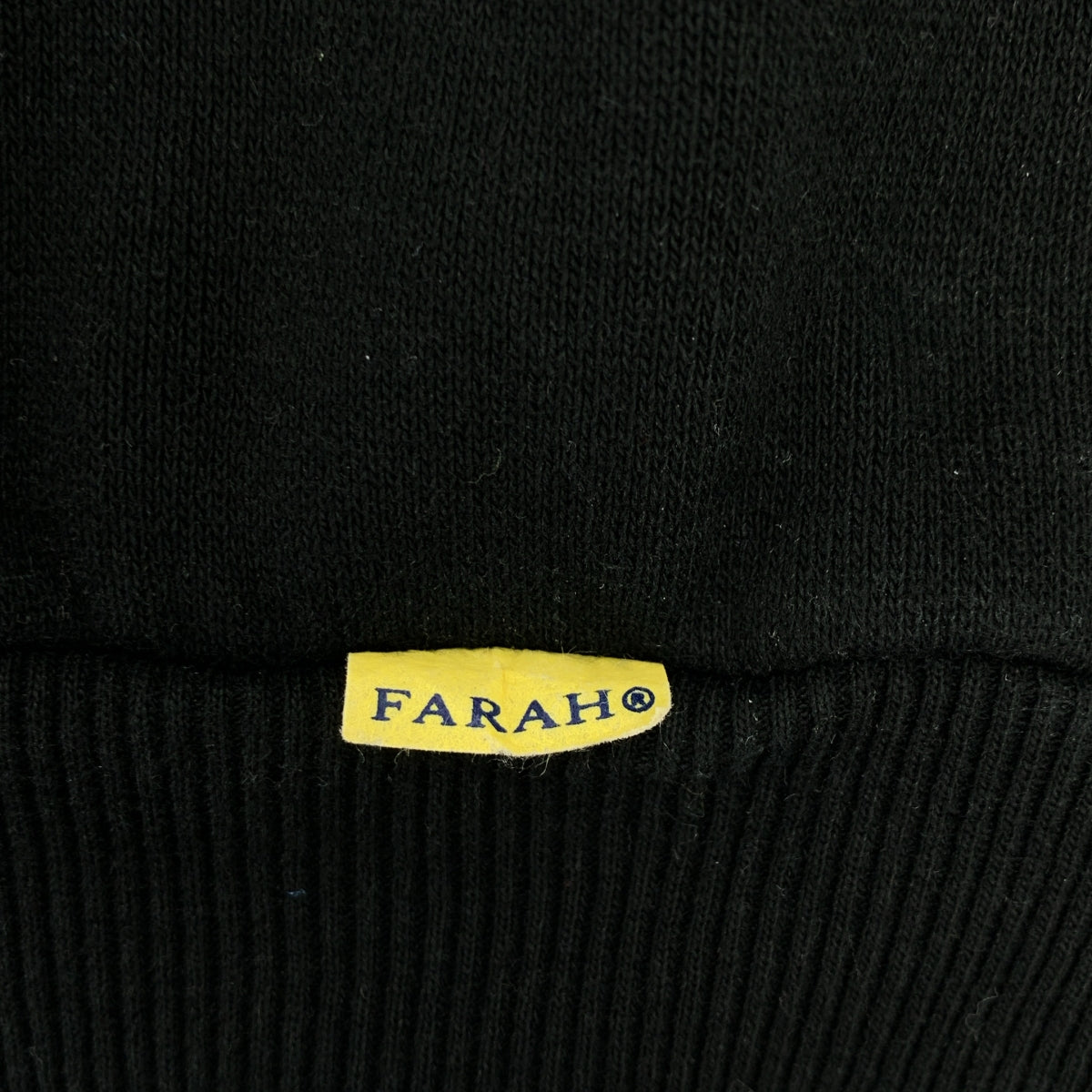 FARAH / 팔러 | 로고 풀 Zip 스웨트 재킷 | XL | 블랙 | 남성