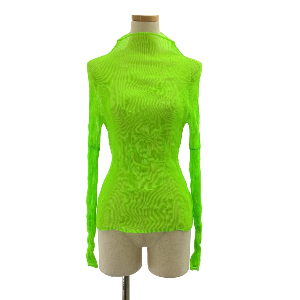 ISSEY MIYAKE FETE / イッセイミヤケフェット | プリーツ ハイネック カットソー | 2 | レディース