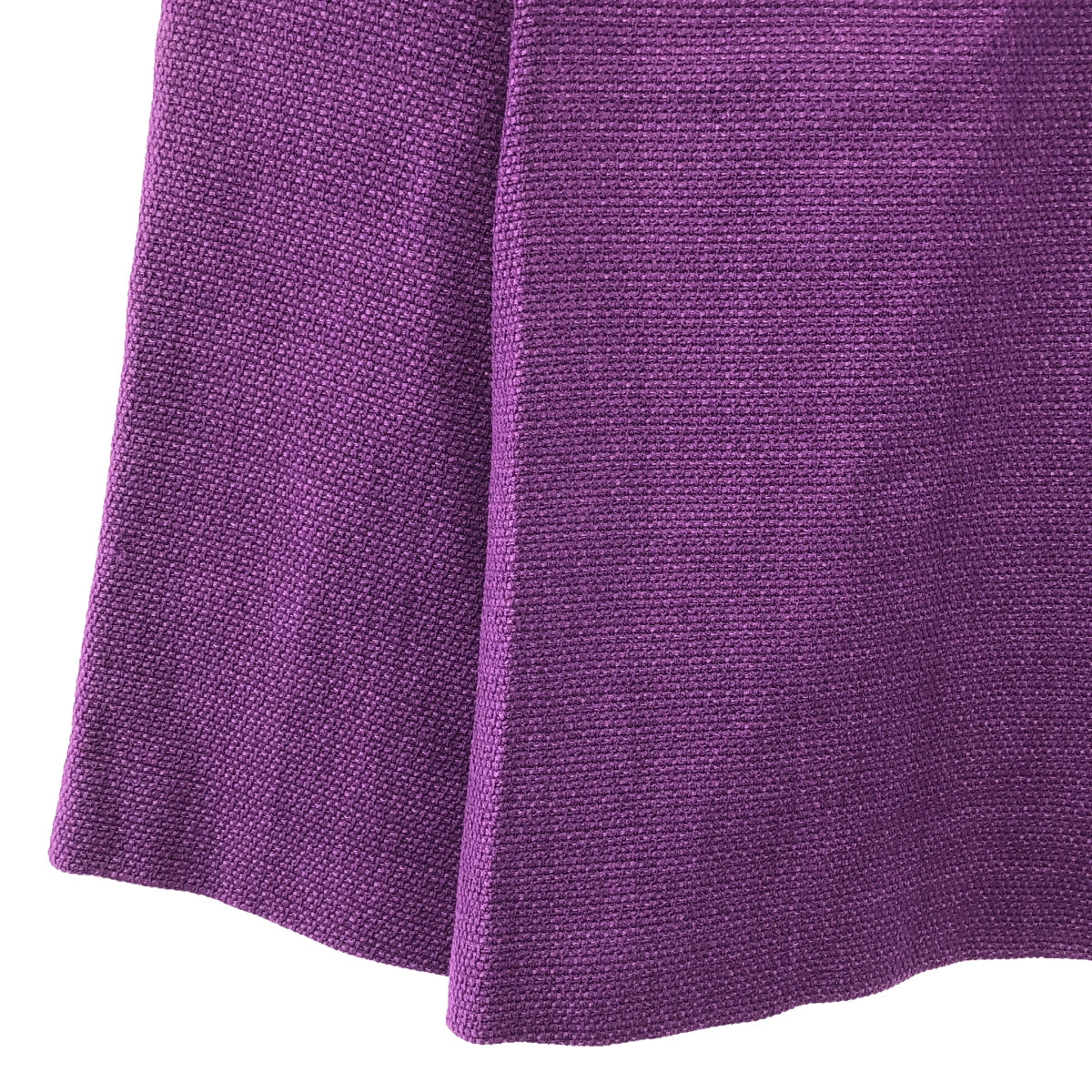 Drawer | Tweed Belted Skirt / Fully Lined | Size 38 | Purple | Women's