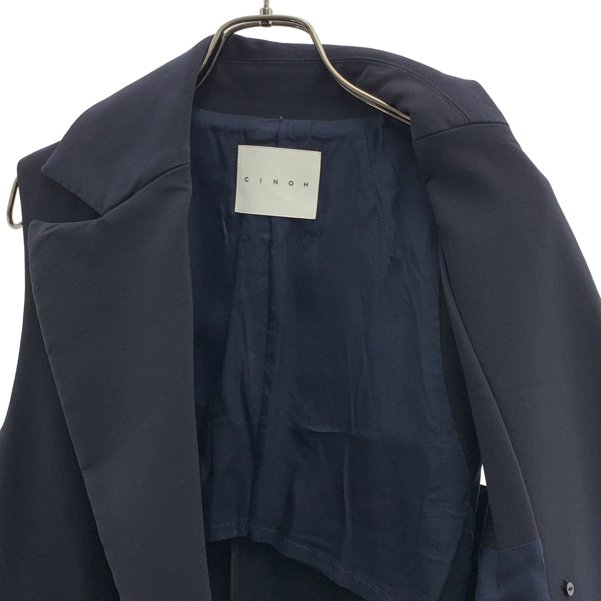 CINOH / チノ | オーバーシルエット ロゴボタン スリーブレス ベスト コート / 総裏地 | F | レディース