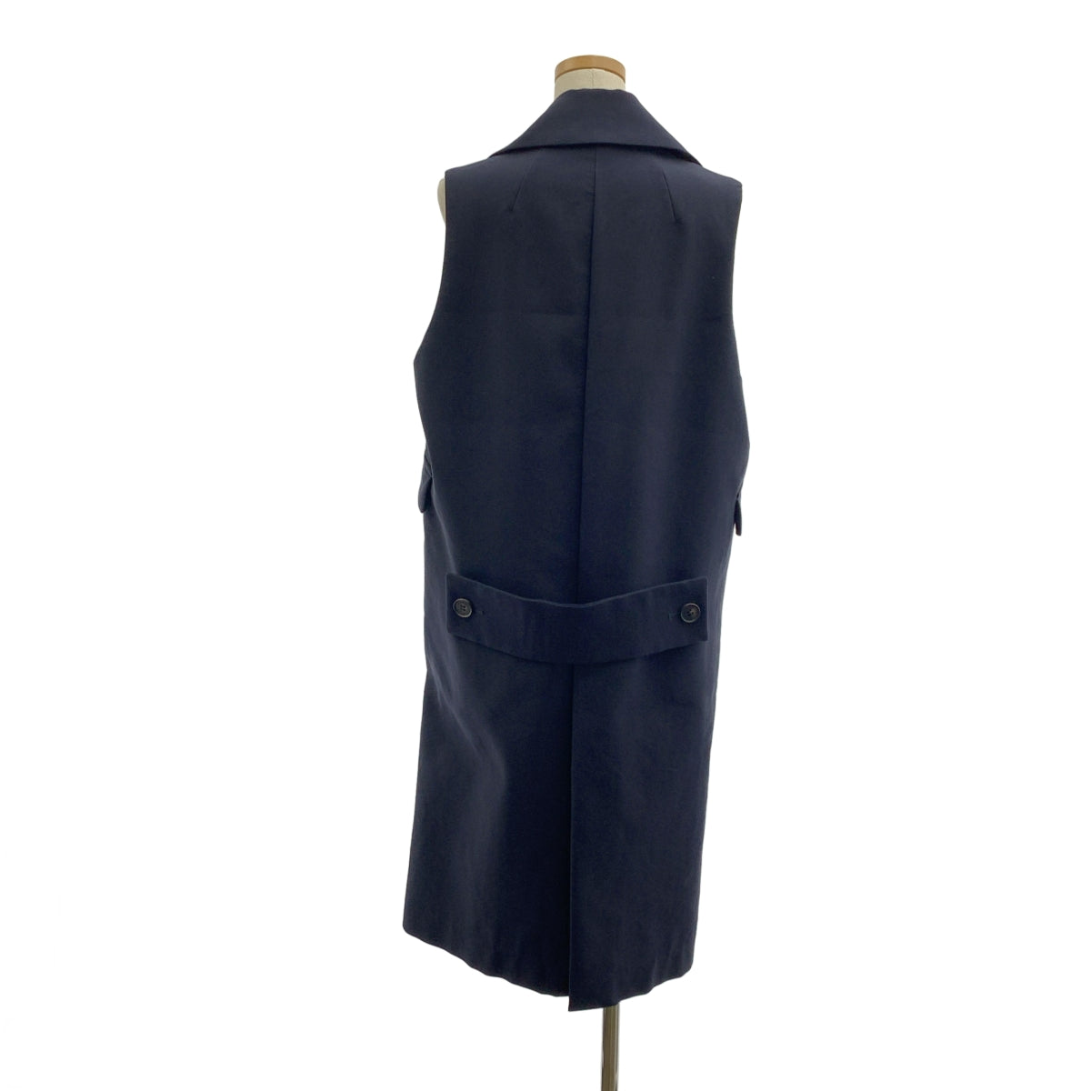 CINOH / チノ | オーバーシルエット ロゴボタン スリーブレス ベスト コート / 総裏地 | F | レディース