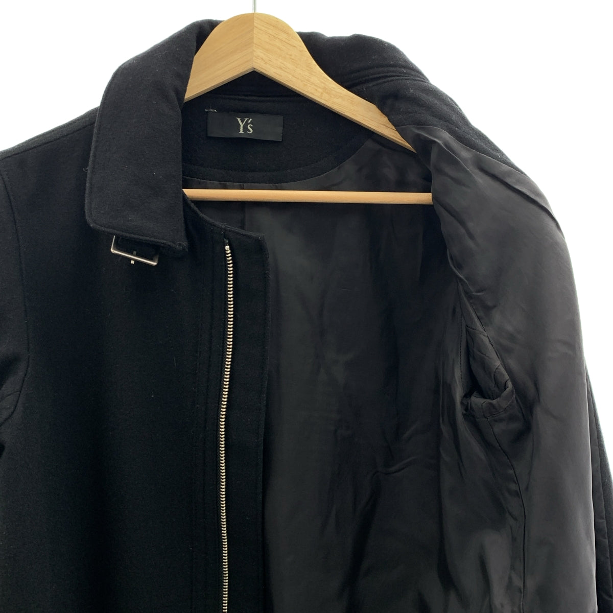 Y's / Y's Yohji Yamamoto | 兩用羊毛雙拉鍊外套 | 1 碼 | 黑色 | 女款