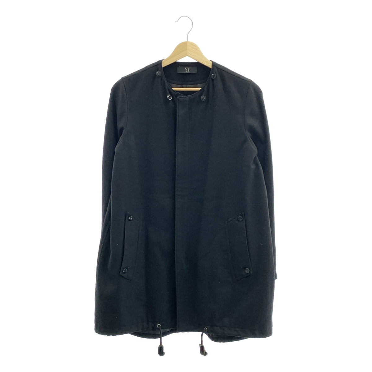 Y's / Y's Yohji Yamamoto | 兩用羊毛雙拉鍊外套 | 1 碼 | 黑色 | 女款