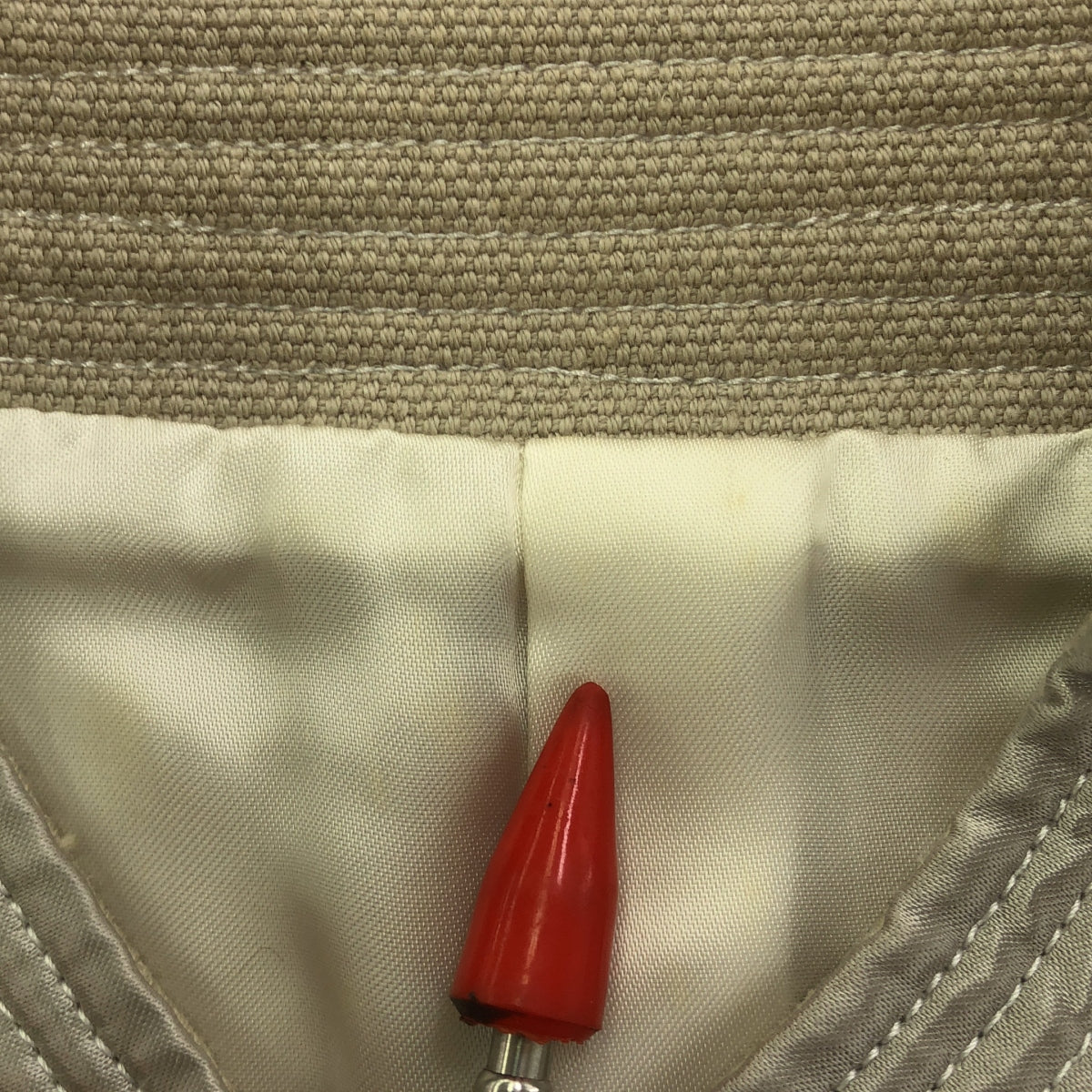 [狀況良好] sacai | 荷葉邊袖無領雙層大衣 | 2 | 米色 | 女款