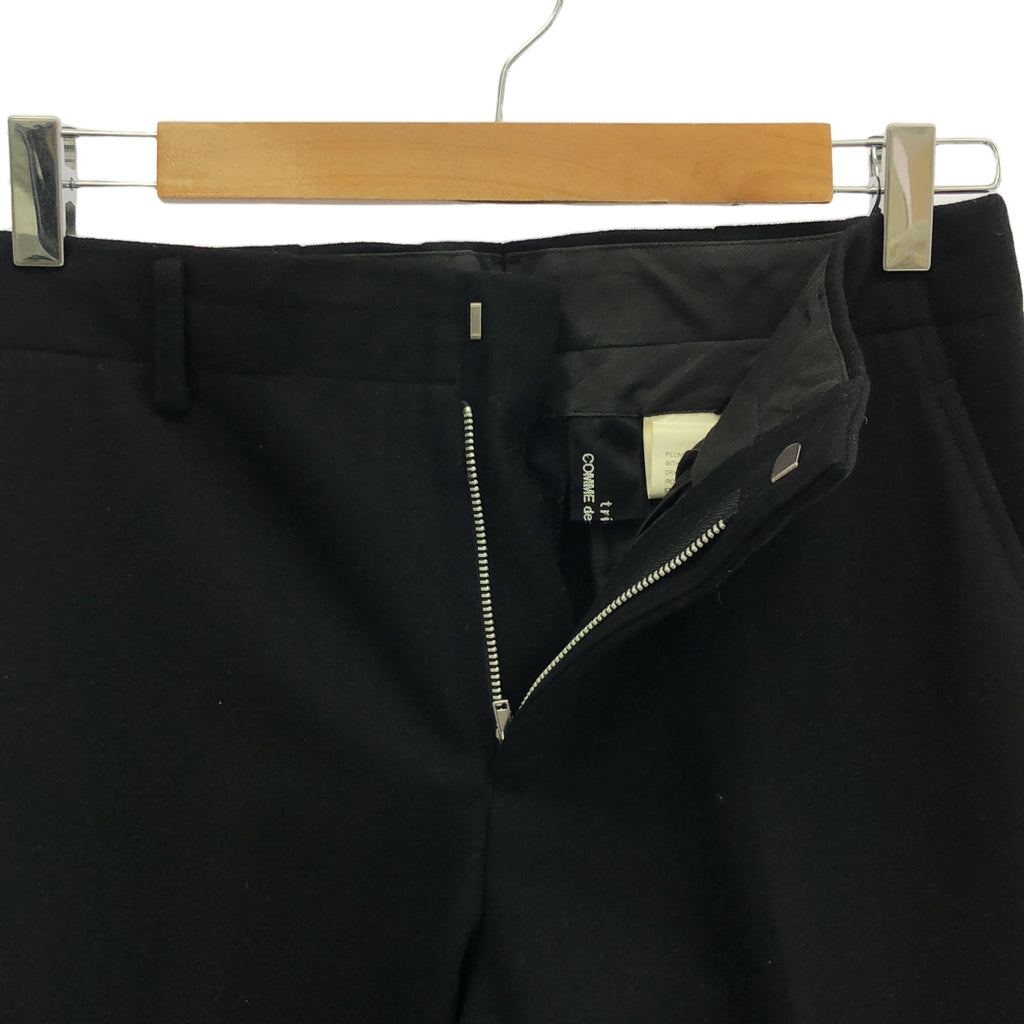 tricot COMME des GARCONS | 2001AW | 羊毛縮水休閒褲 | M | 黑色 | 女款