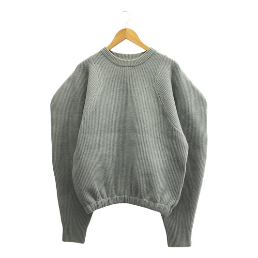 HARUNOBUMURATA / ハルノブムラタ | 2024AW | KAMARI - ROUNDED SLEEVE WOOL KNIT SWEATER ニット | 38 | レディース