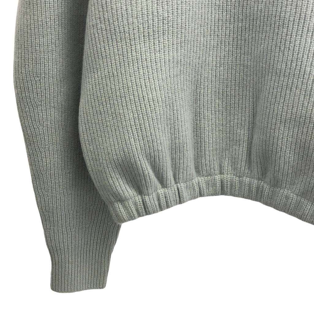 【新品】  HARUNOBUMURATA / ハルノブムラタ | 2024AW | KAMARI - ROUNDED SLEEVE WOOL KNIT SWEATER ニット | 38 | アイスグレー | レディース