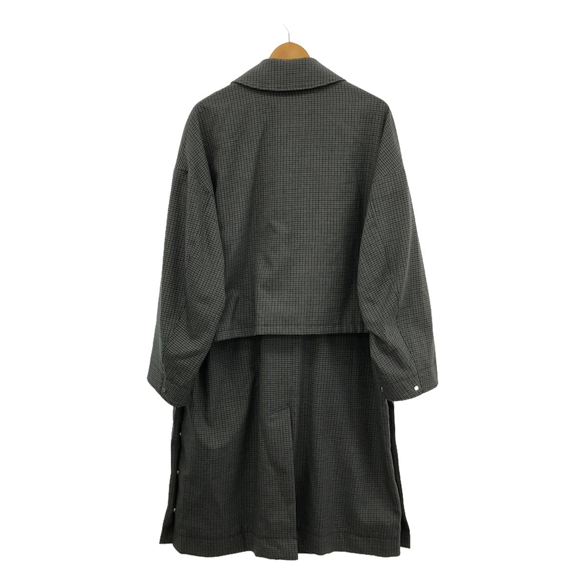 YOKE / ヨーク | 2019AW | 3WAY BAL COLLAR SHARE COAT ウール シェパードチェック バルカラーコー – KLD