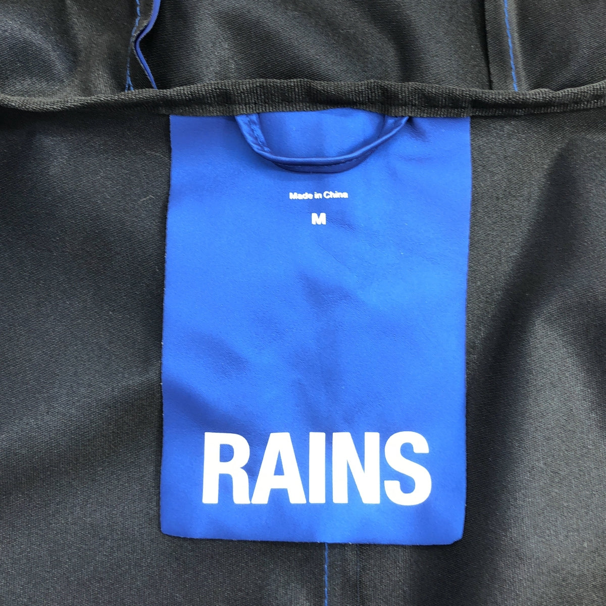 【美品】  RAINS / レインズ | ロングジャケット フーディ | M | ブルー | メンズ