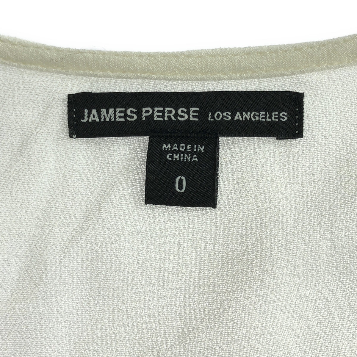 JAMES PERSE | Rayon Shoulder Button Crew Neck Pullover Blouse | 0 | Women's