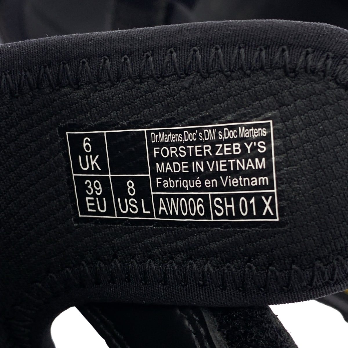 Y's / Y's Yohji Yamamoto | 2022 春夏 | x Dr. Martens 聯名 FORSTER ZEB Y'S 綁帶鯊魚底涼鞋 | 英國尺寸 6 | 男款