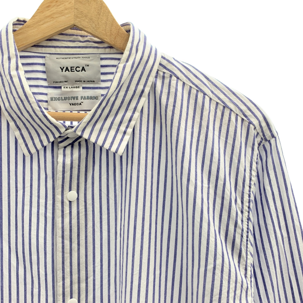 YAECA / 야에카 | 스트라이프 컴포트 셔츠 스탠다드 셔츠 | XL | 남성