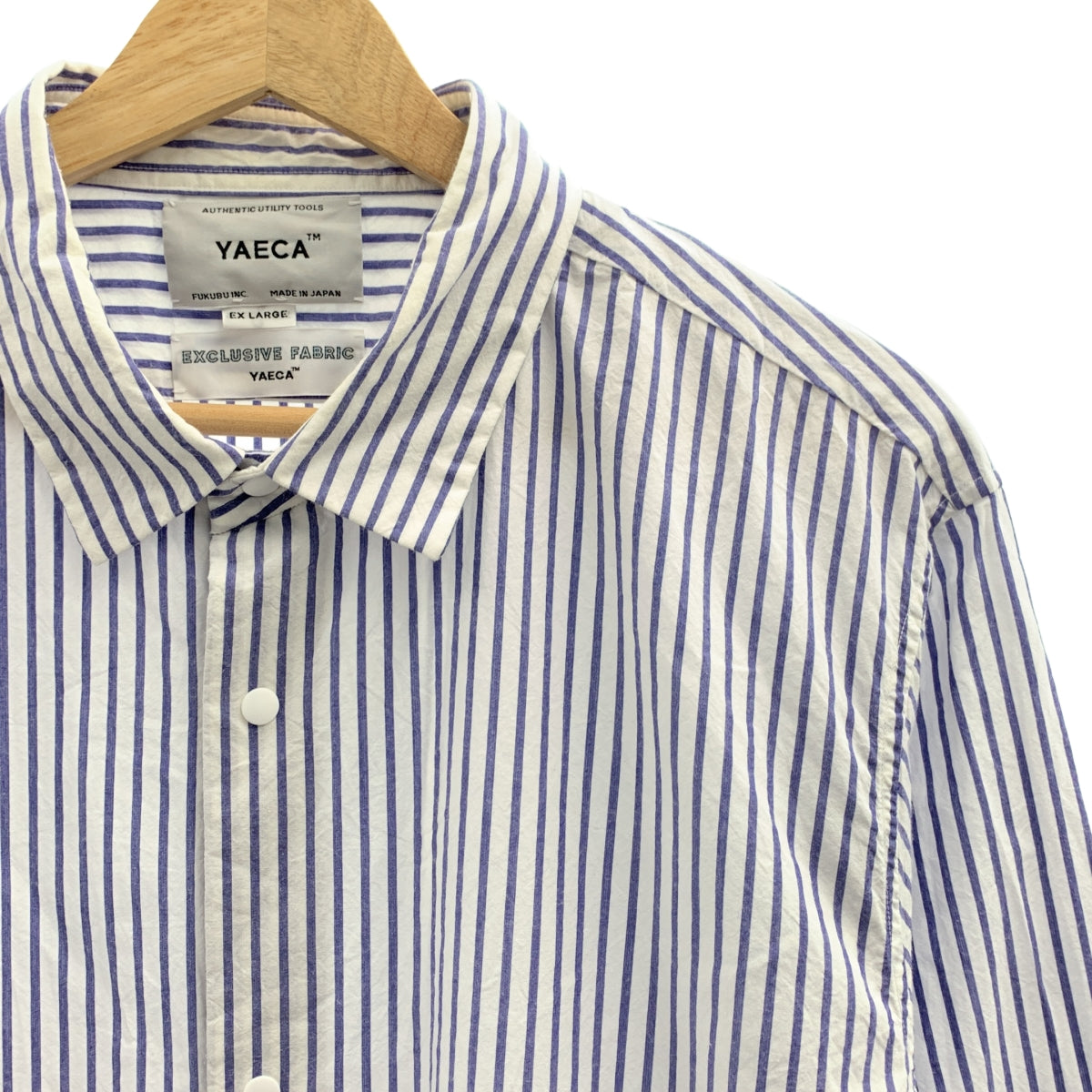 YAECA / ヤエカ | ストライプ コンフォートシャツ スタンダードシャツ | XL | メンズ
