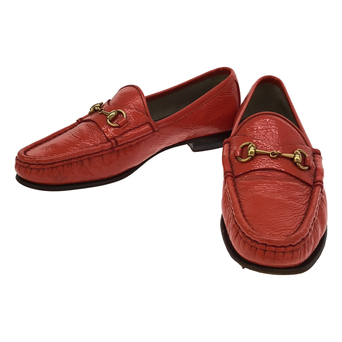 GUCCI | 漆皮馬階扣樂福鞋 | 36碼 | 女款