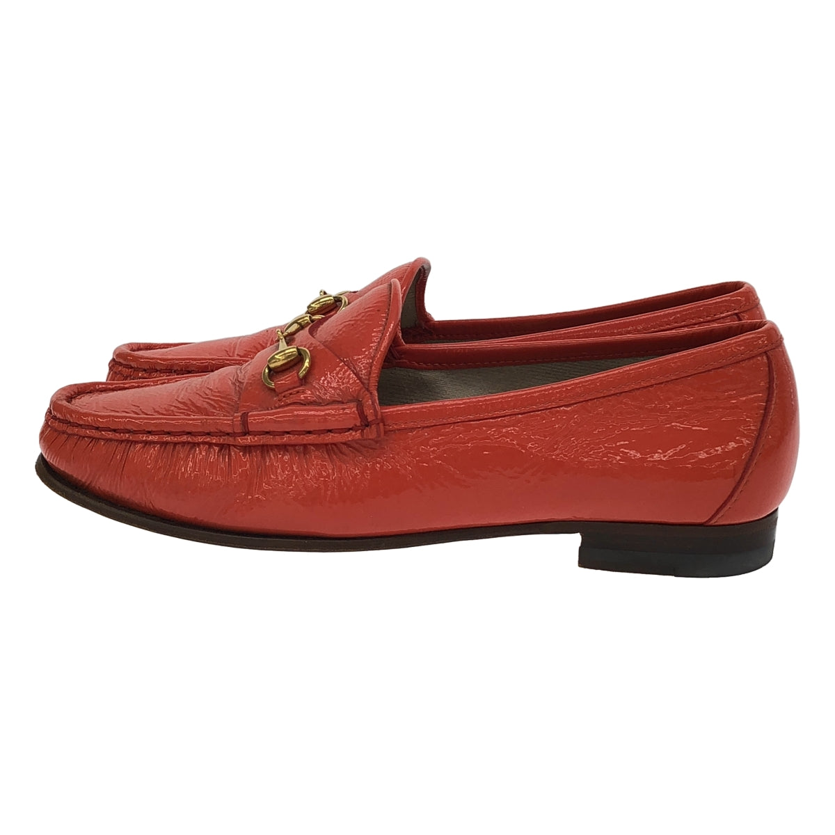 GUCCI | 漆皮馬階扣樂福鞋 | 36碼 | 女款